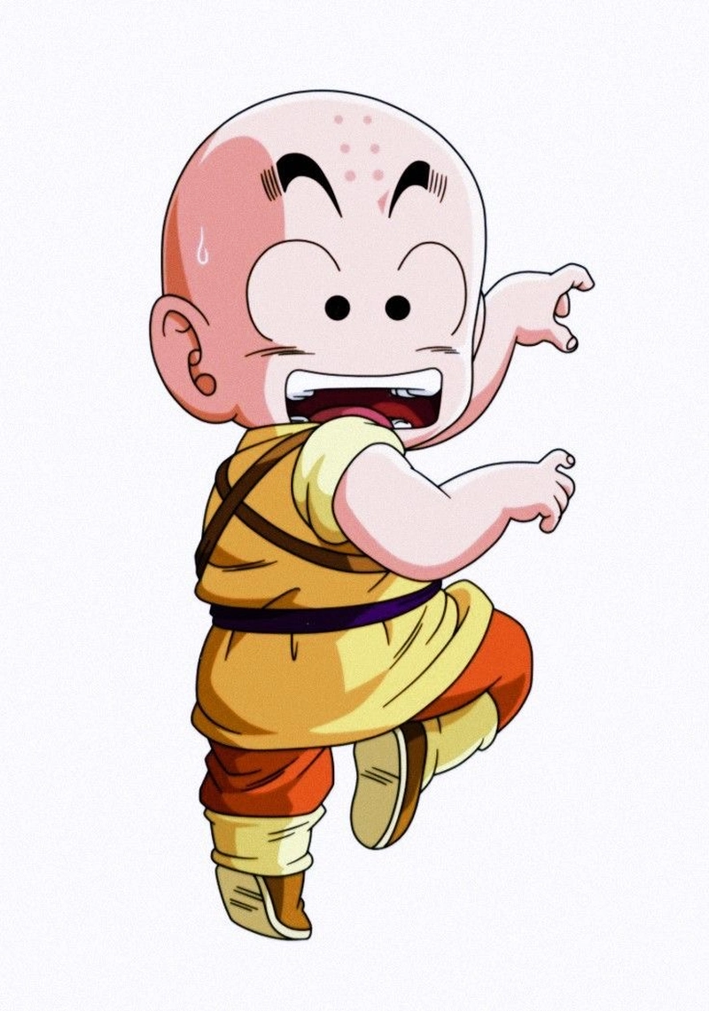 Ảnh Krillin phong cách hoạt hình sắc nét dễ thương