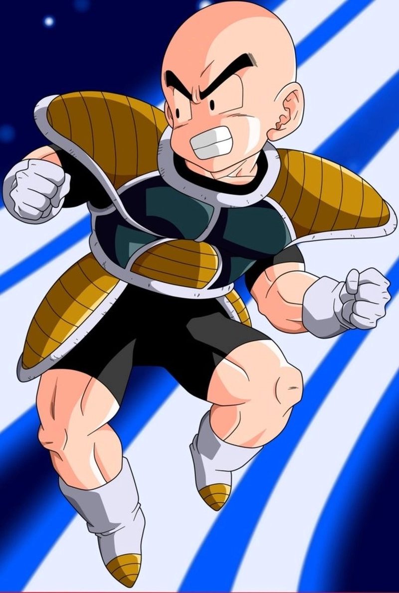 Ảnh Krillin với tư thế sẵn sàng chiến đấu mạnh mẽ