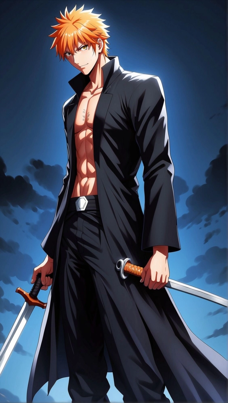 Ảnh Kurosaki Ichigo mang khí chất chiến binh nổi bật