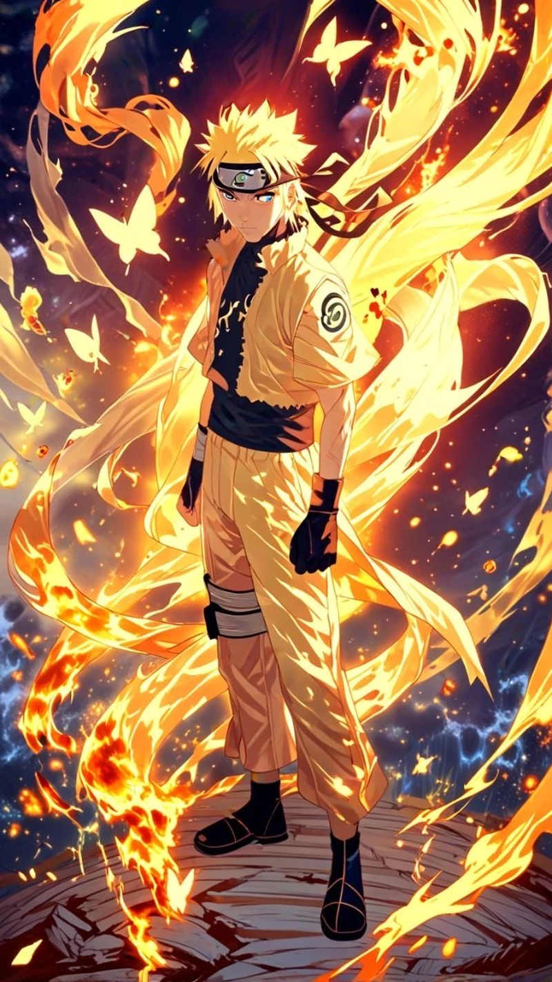 Ảnh Naruto ngầu cùng ánh nhìn kiên định nổi bật