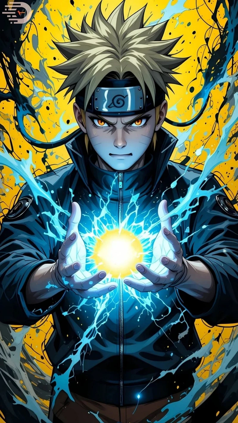 Ảnh Naruto ngầu trong tư thế chiến đấu mạnh mẽ