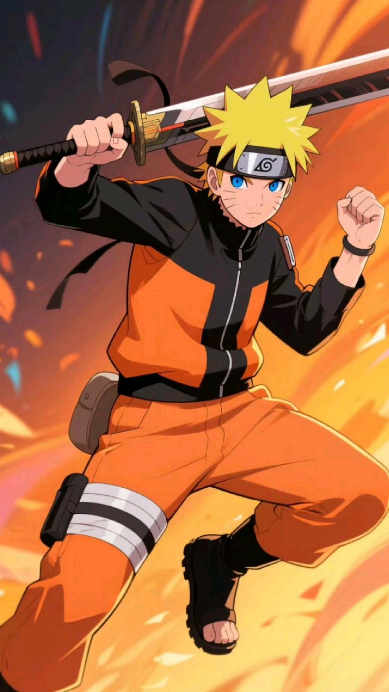 Ảnh Naruto ngầu với ánh mắt sắc sảo đầy cuốn hút
