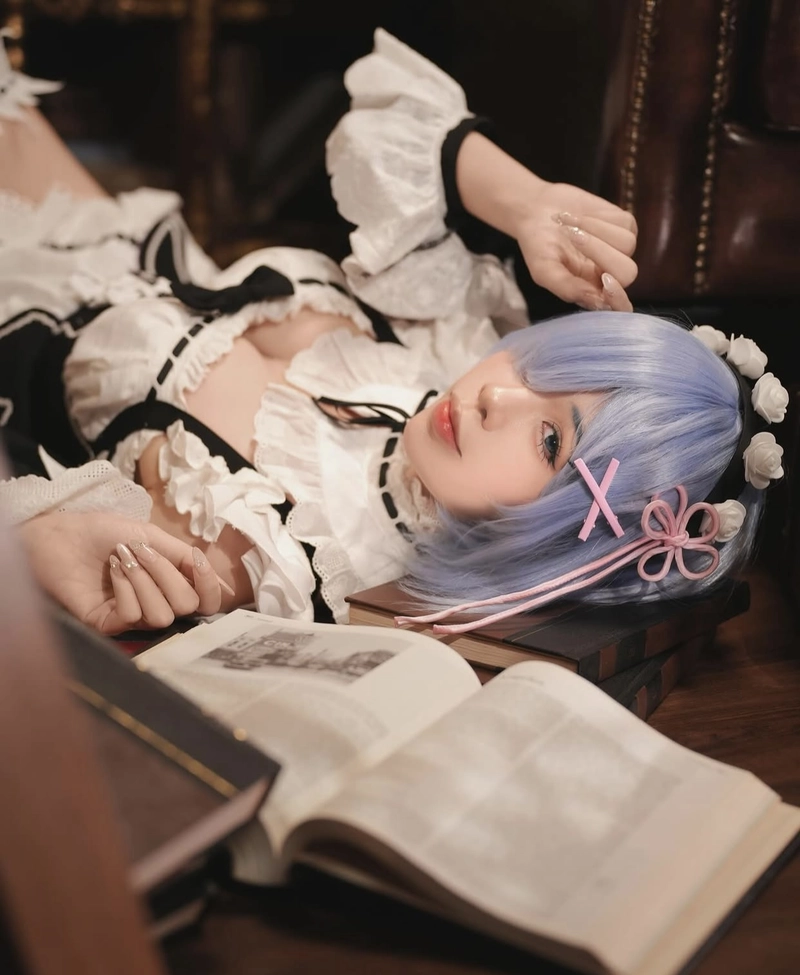 Ảnh Rem cosplay đẹp ngọt ngào xinh xắn