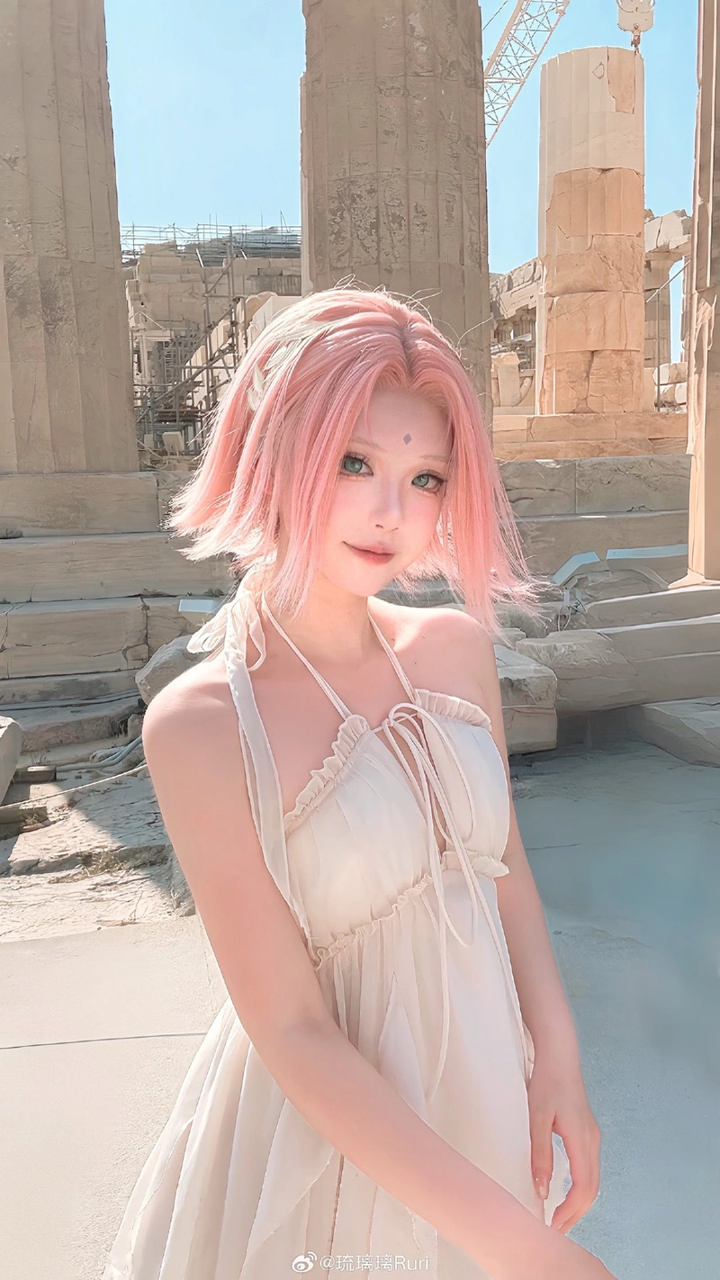 Ảnh Sakura Haruno cosplay thu hút cộng đồng yêu thích Naruto