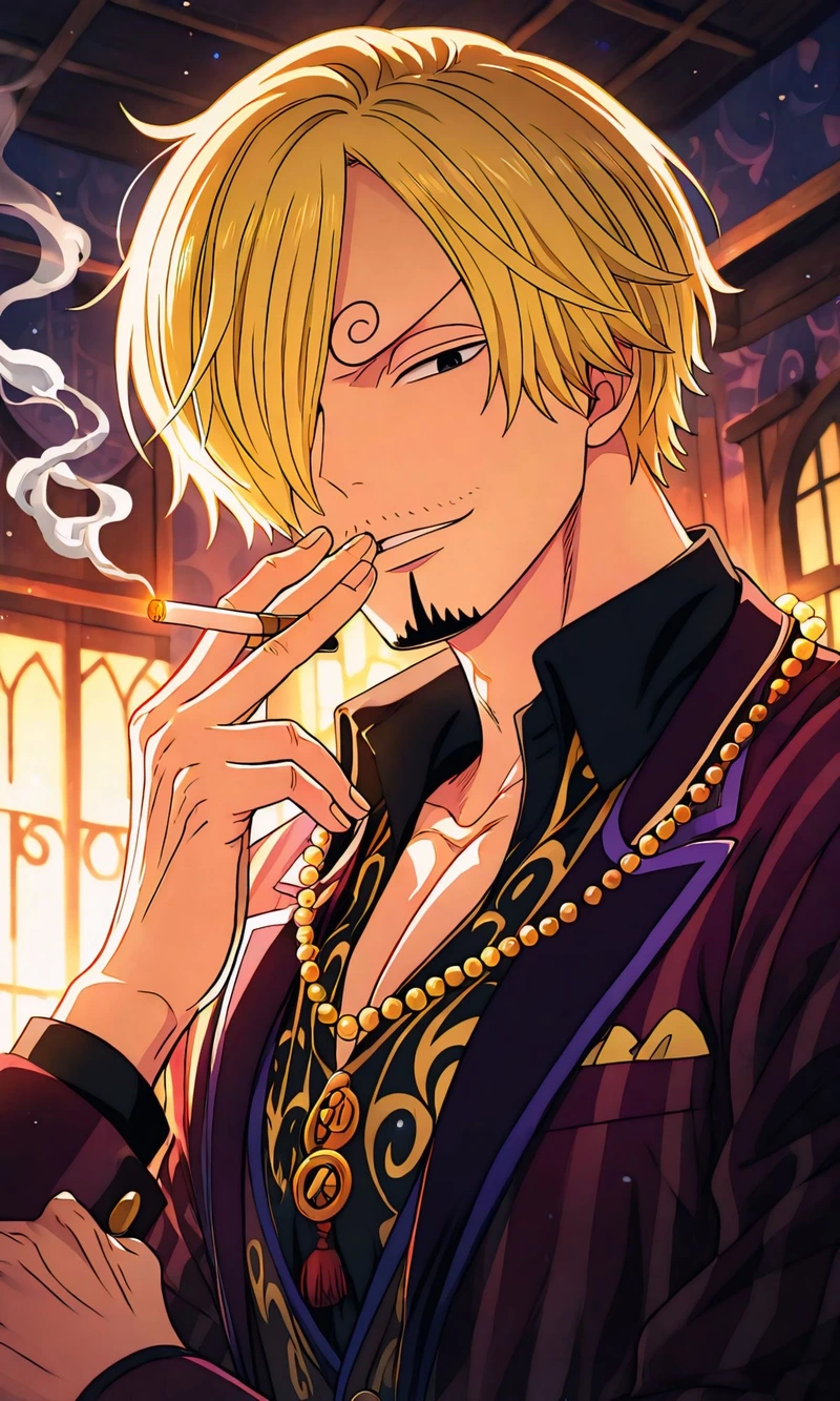Ảnh Sanji cùng ánh nhìn tự tin mạnh mẽ
