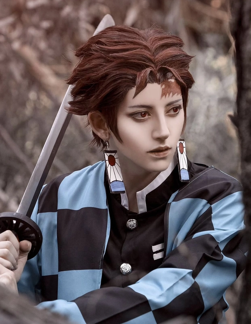 Ảnh Tanjiro cosplay mang thần thái đỉnh cao