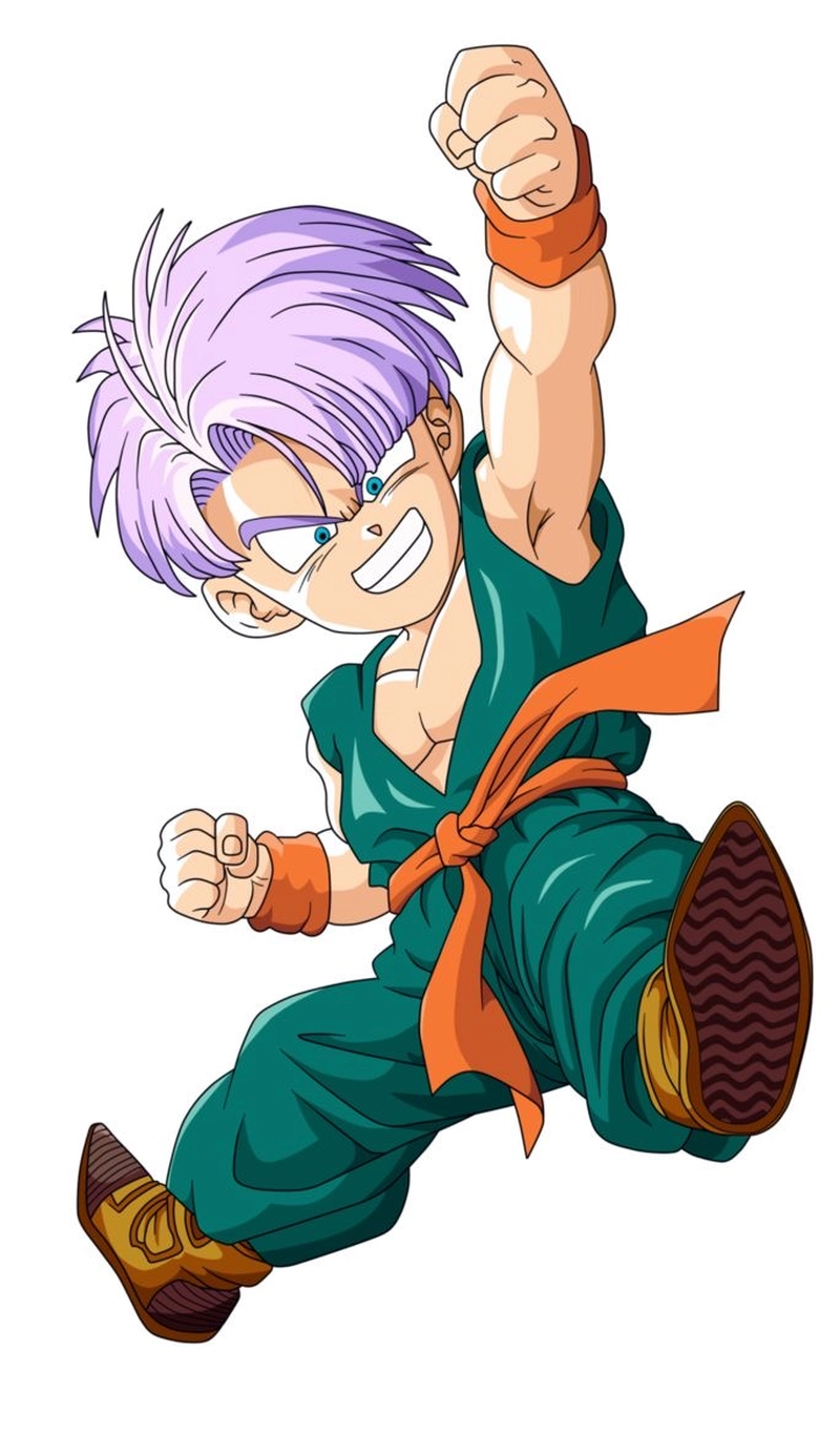 Ảnh Trunks phong cách hành động mạnh mẽ đầy năng lượng