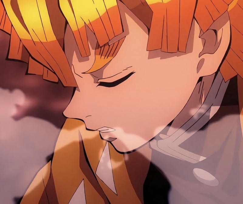 Ảnh Zenitsu anime trong bối cảnh hành động cuốn hút