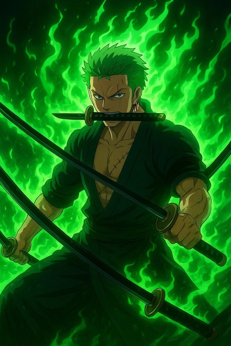 Ảnh Zoro với thần thái lạnh và cuốn hút