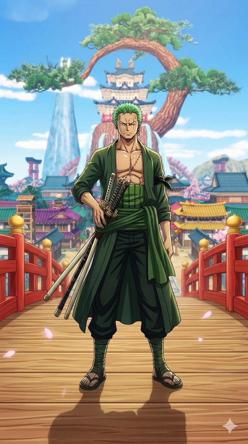 Ảnh Zoro với vẻ ngoài nổi bật và cá tính