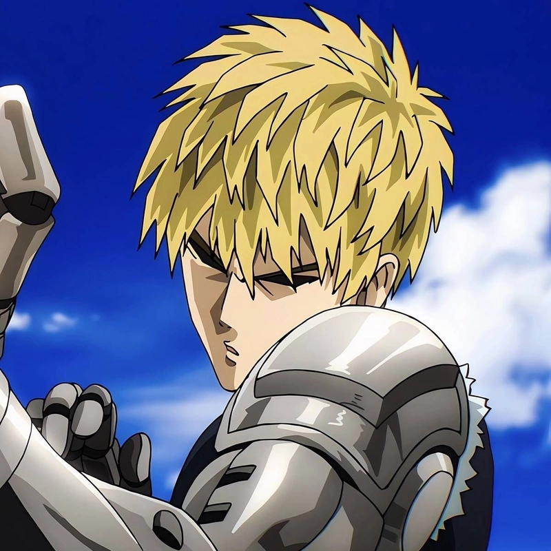 Ảnh anime Genos phong thái mạnh mẽ đẹp