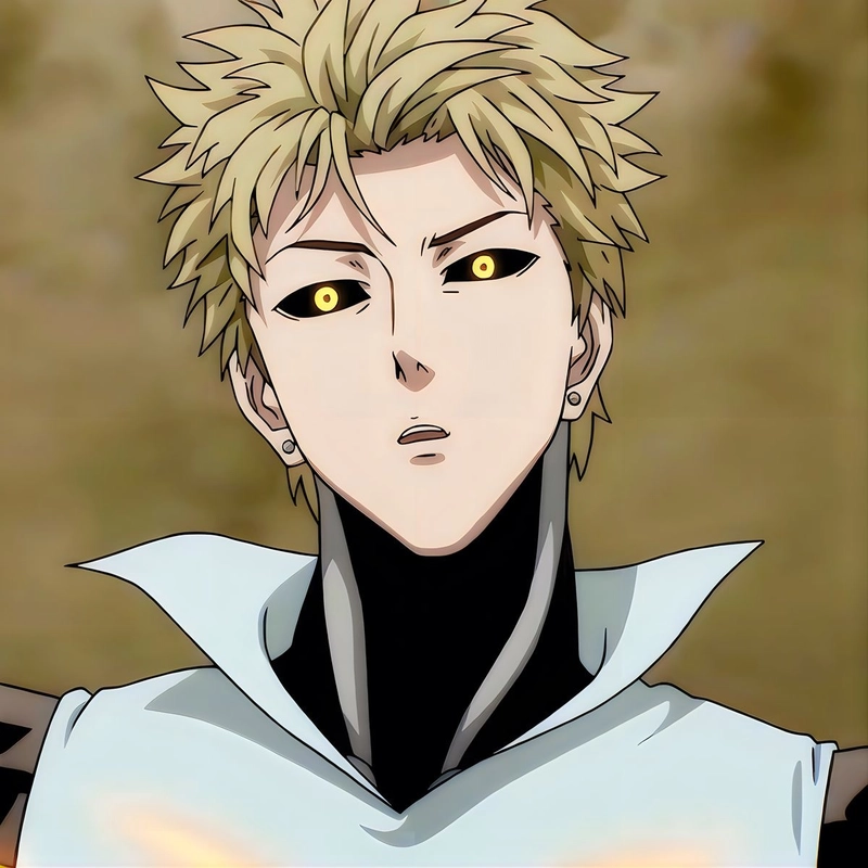 Ảnh anime Genos với diện mạo nổi bật