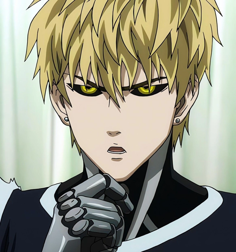 Ảnh anime Genos với vẻ ngoài nổi bật