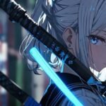 Ảnh anime nữ cầm kiếm thumbnail