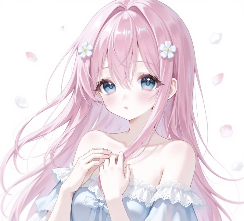 Ảnh anime nữ với ánh mắt long lanh đầy cuốn hút