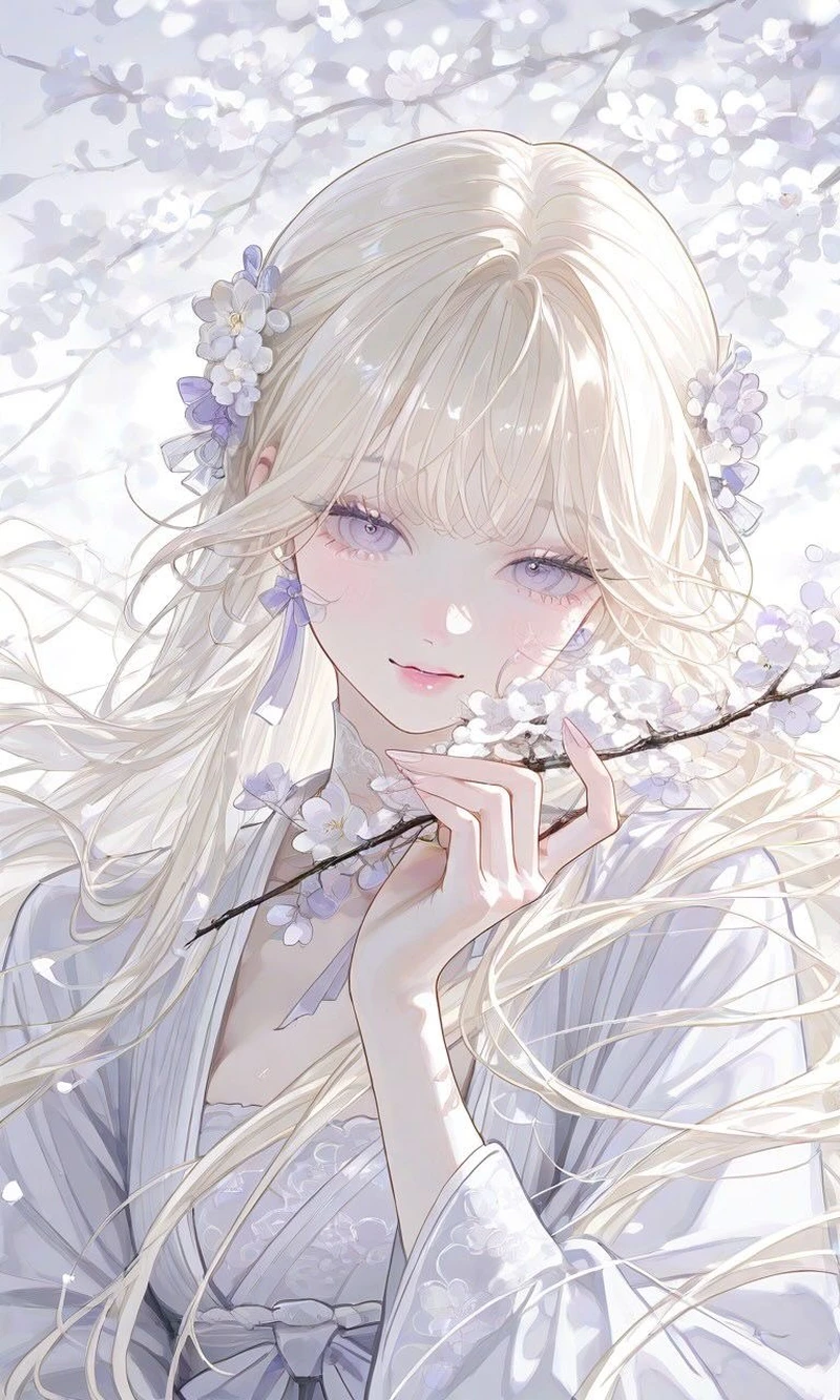 Ảnh anime nữ với phong cách học đường trẻ trung