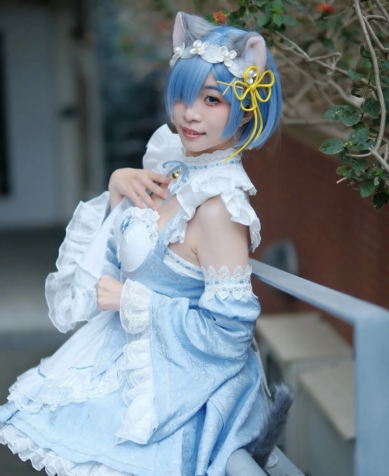Ảnh cosplay Rem gái xinh đẹp mắt
