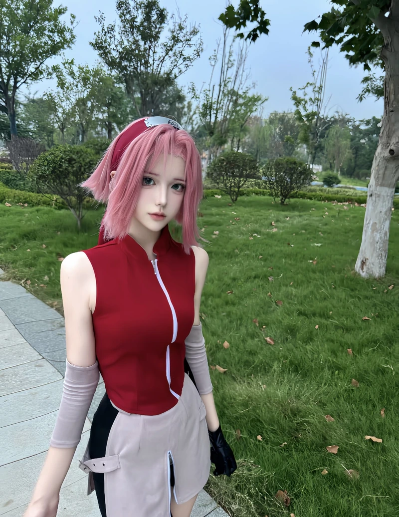 Ảnh cosplay Sakura Haruno tái hiện nhân vật đầy chân thực