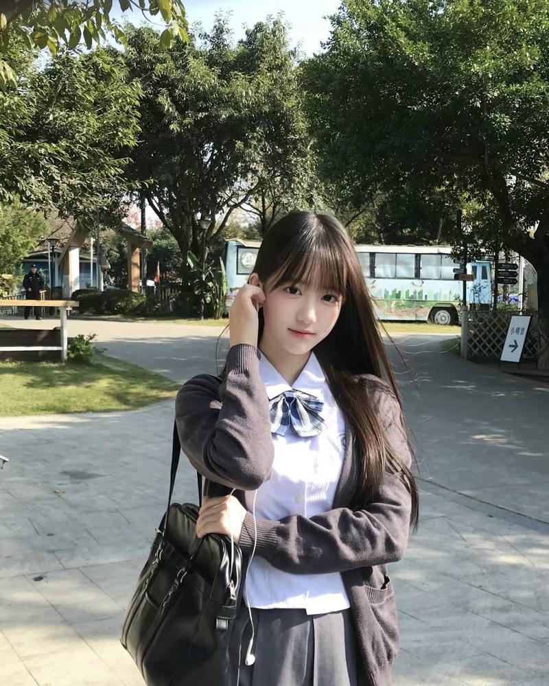 Ảnh gái xinh 2k9 nụ cười làm sáng cả gương mặt