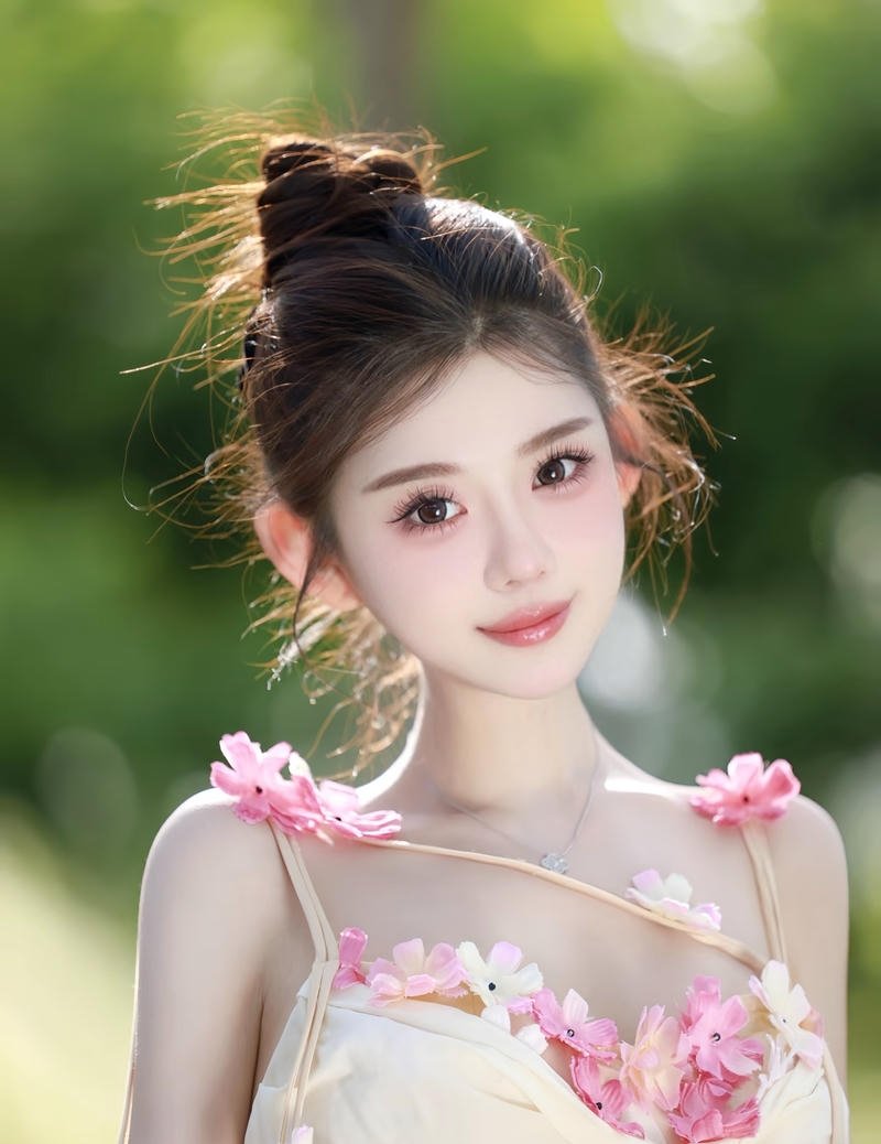 Ánh nắng phản chiếu lên mái tóc gái xinh 2k3