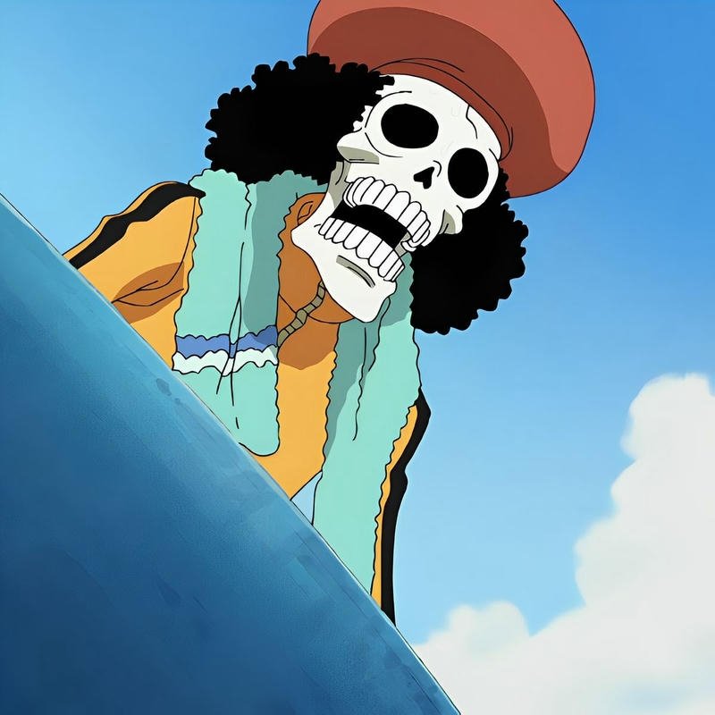 Ảnh nhân vật anime mang cảm giác giải trí Brook