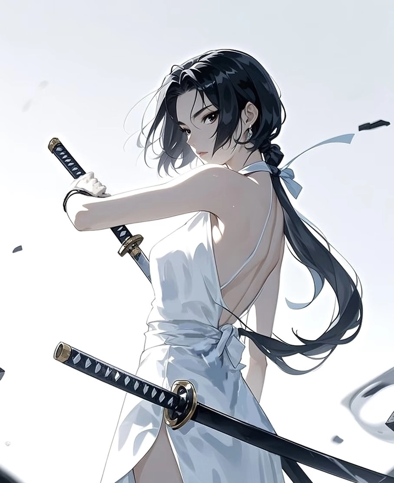 Ảnh nhân vật nữ anime sử dụng kiếm nổi bật
