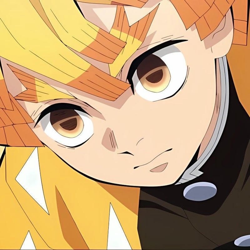 Ánh nhìn Zenitsu anime trong khoảnh khắc tĩnh lặng nhẹ