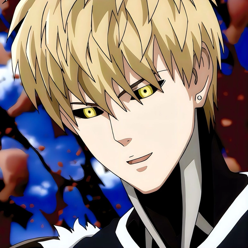 Anime Genos biểu cảm bình tĩnh tự nhiên