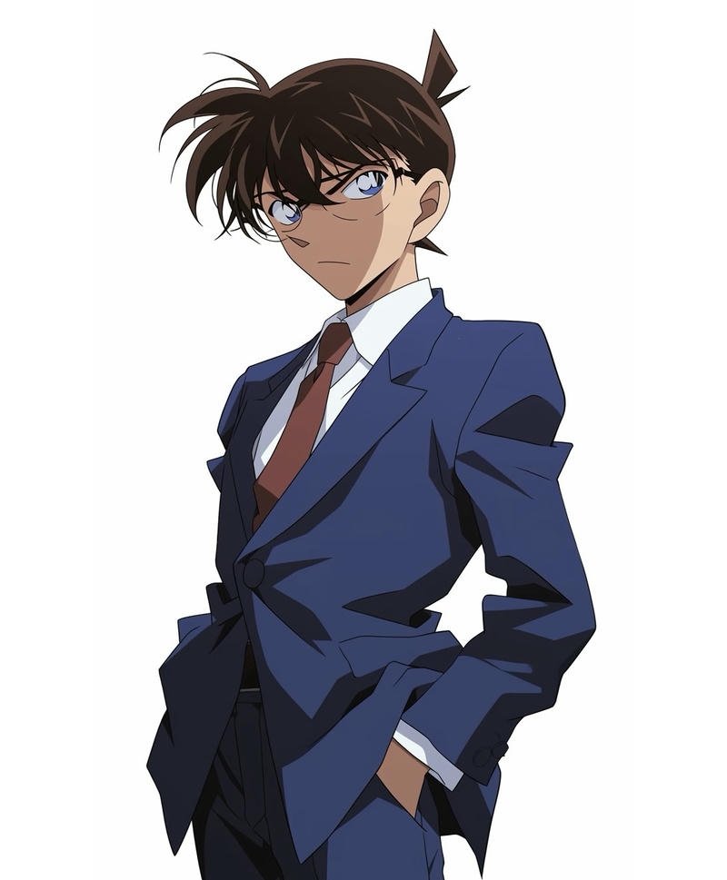 Anime Kudo Shinichi thể hiện phong cách suy luận thông minh