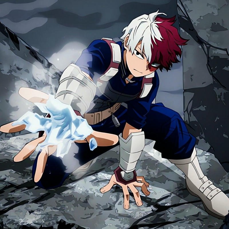 Anime Shoto Todoroki lạnh lùng đầy cuốn hút