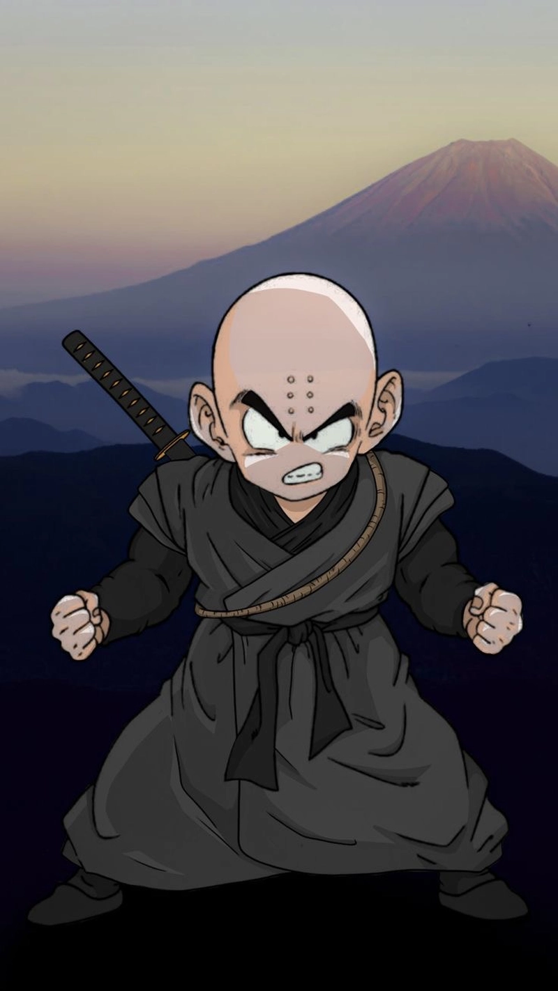 Biểu cảm lo lắng khi đối diện nguy hiểm của Krillin