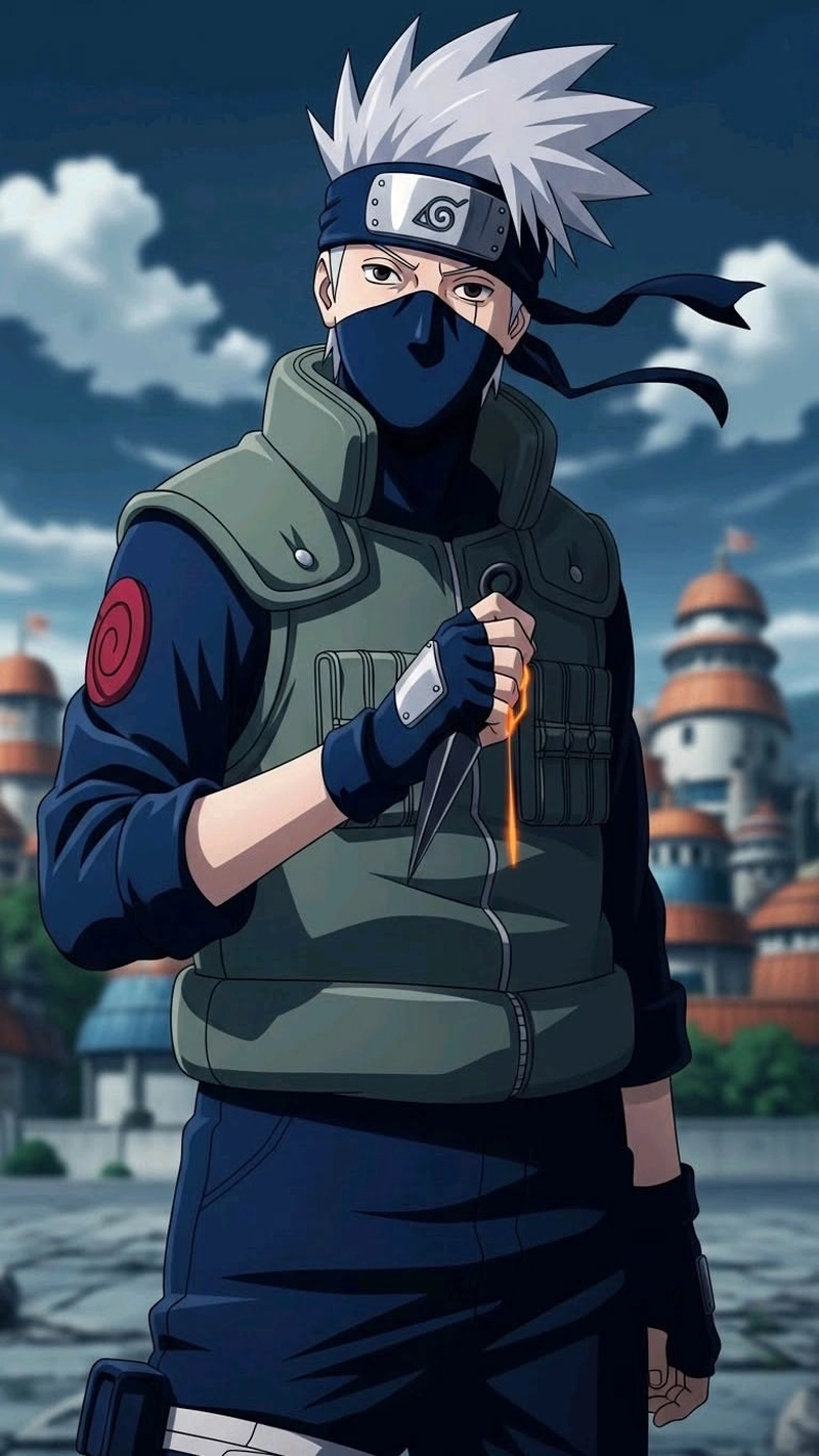 Bức ảnh Kakashi ngầu cùng ánh nhìn đầy quyết tâm
