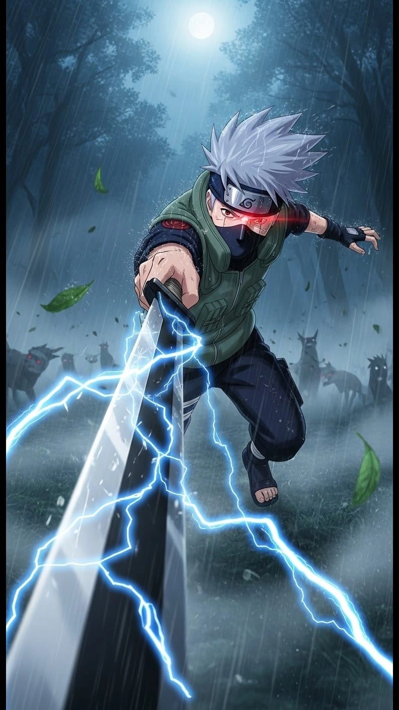 Bức ảnh Kakashi ngầu với chiếc mặt nạ quen thuộc