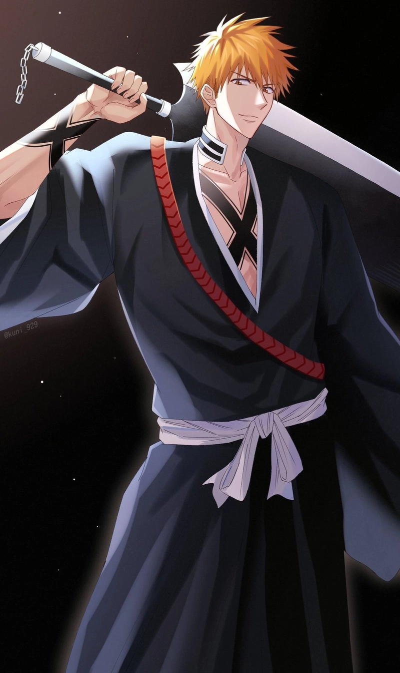 Bức ảnh Kurosaki Ichigo với thanh kiếm lớn đặc trưng