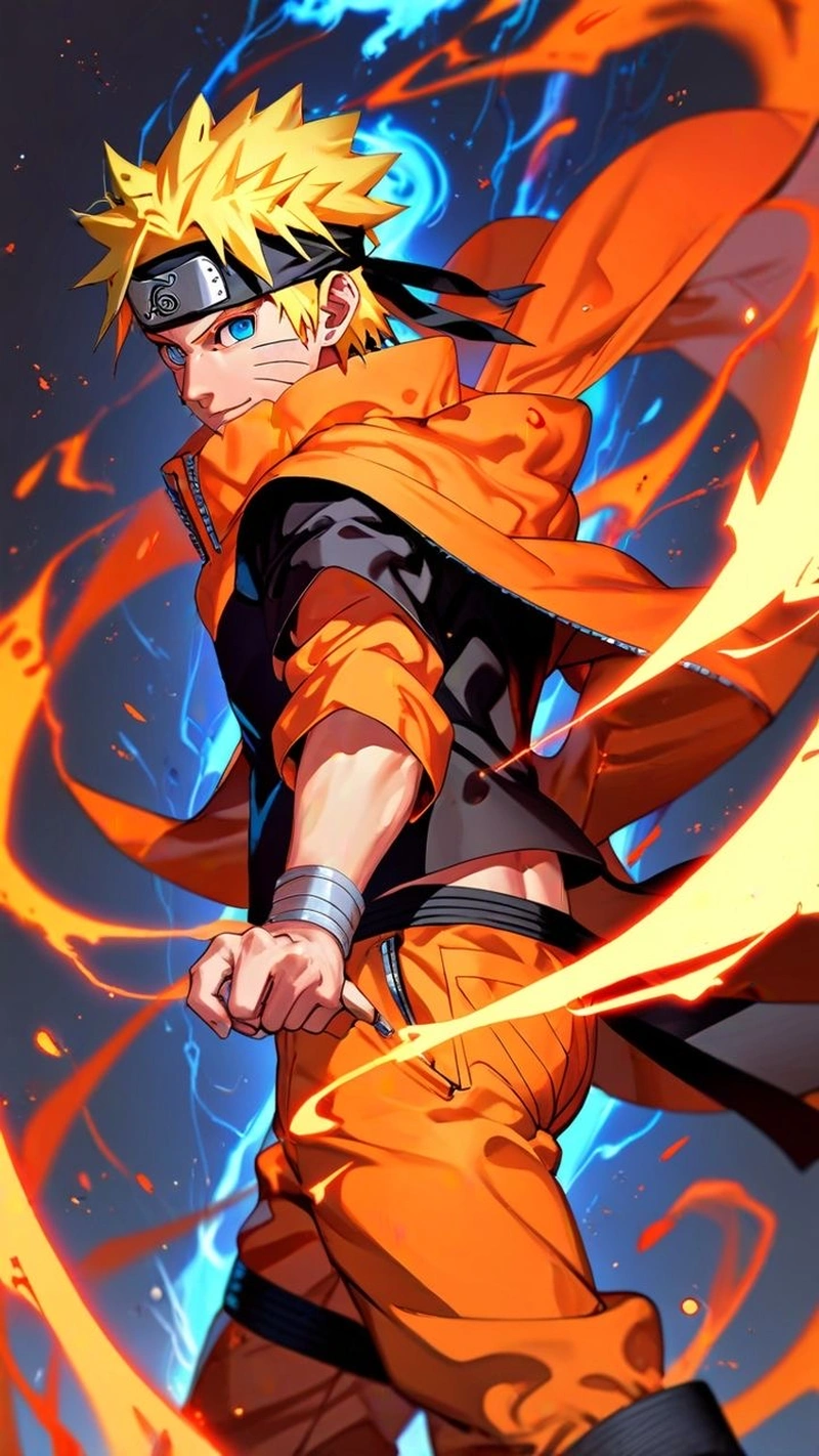 Bức ảnh Naruto ngầu với mái tóc vàng đặc trưng