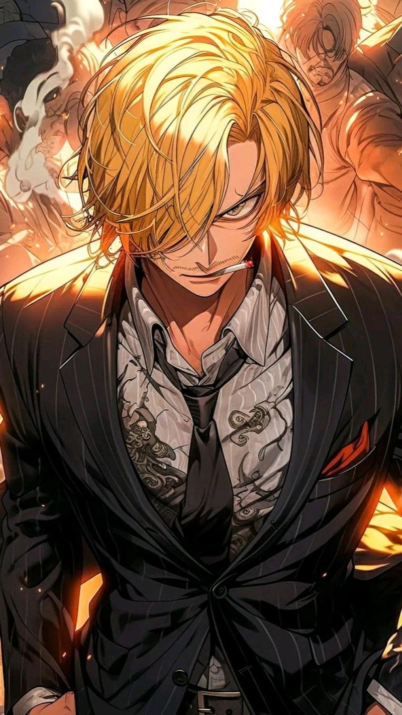 Bức ảnh Sanji với thần thái điềm đạm nổi bật
