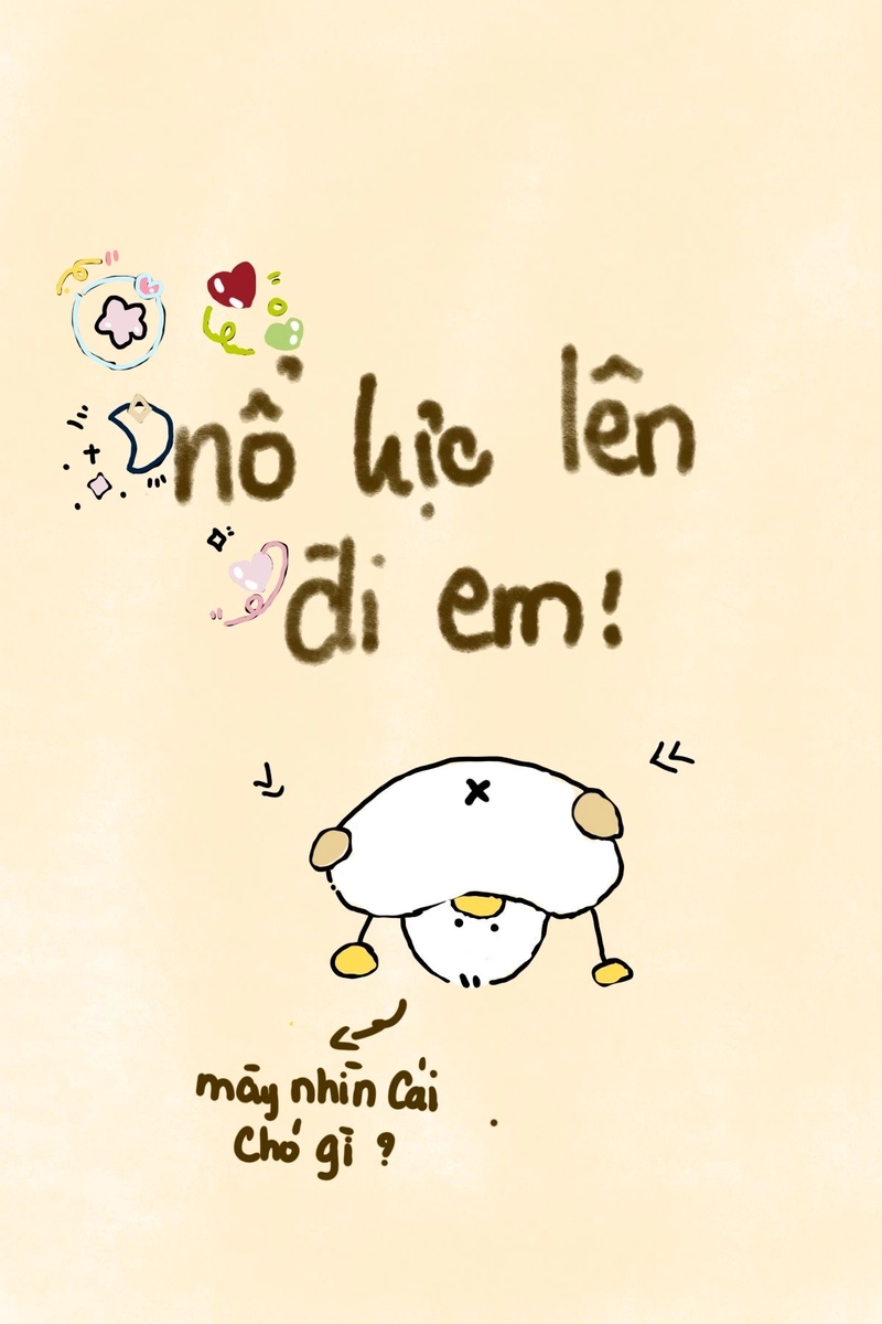 Bức ảnh meme cố lên mang phong cách hài hước