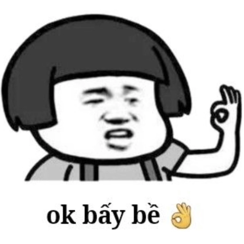Bức hình meme OK mang nét hài hước đời thường