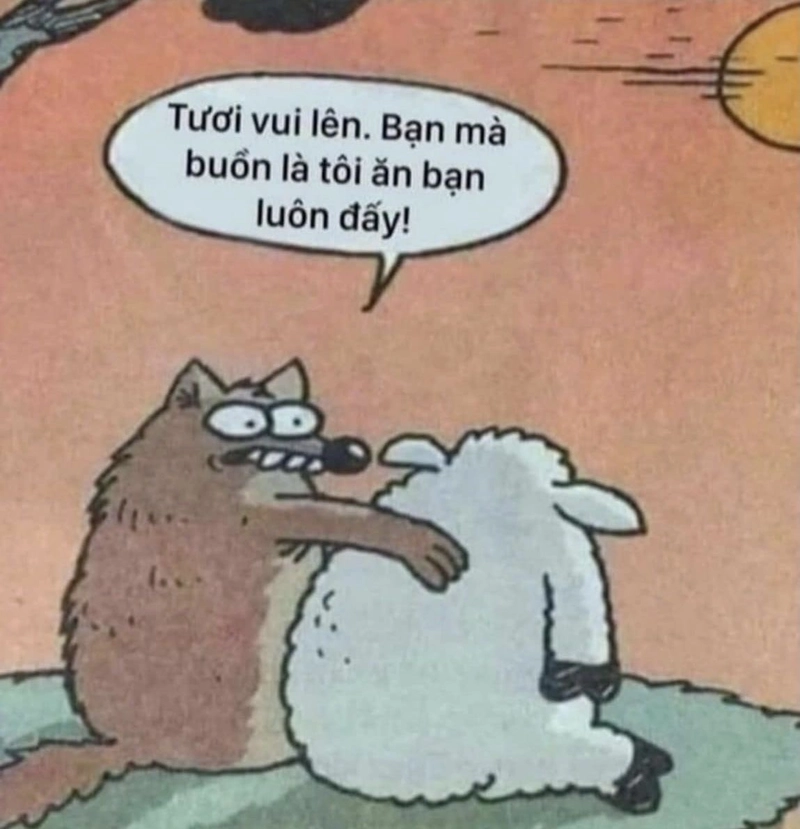 Bức hình meme an ủi cùng nội dung đậm chất cà khịa
