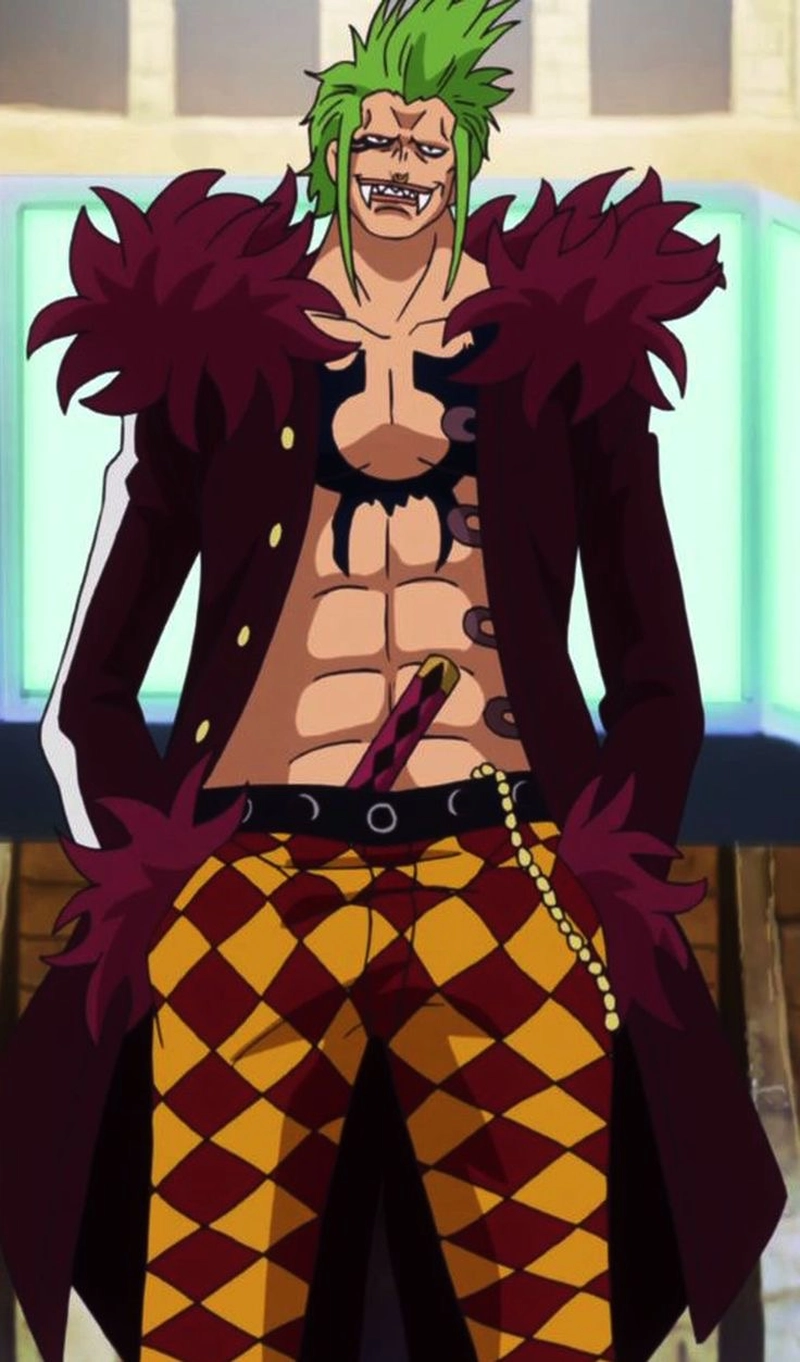 Bức vẽ Bartolomeo cười lớn trong anime One Piece