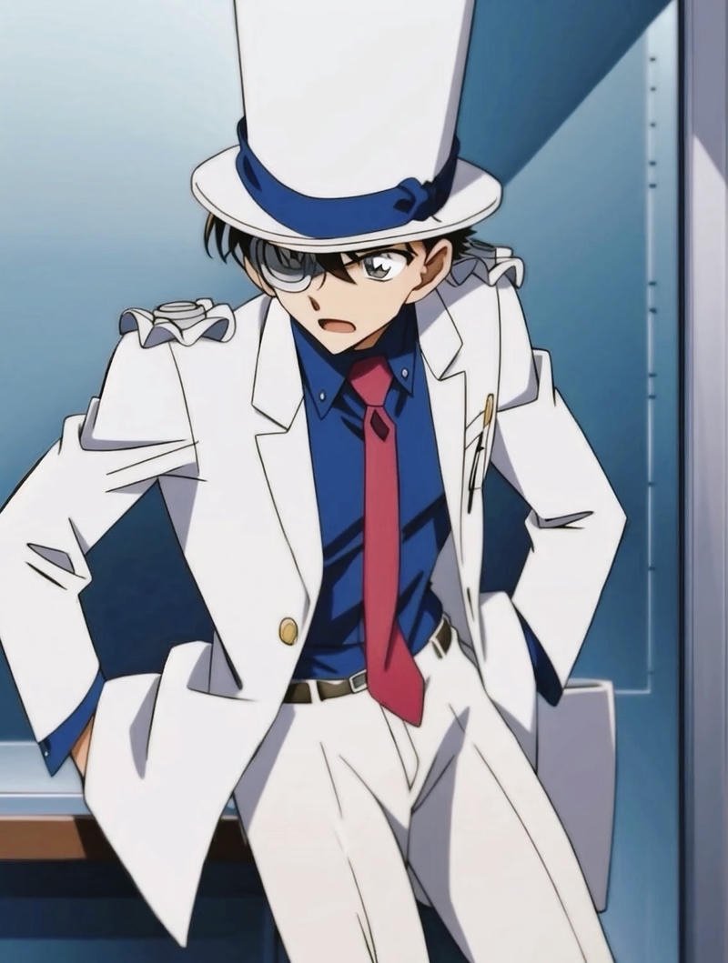 Cảnh đẹp Kuroba Kaito phong cách anime