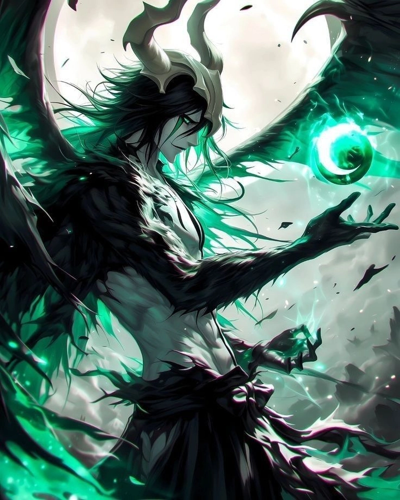 Cảnh đứng một mình giữa không gian tối Ulquiorra Cifer