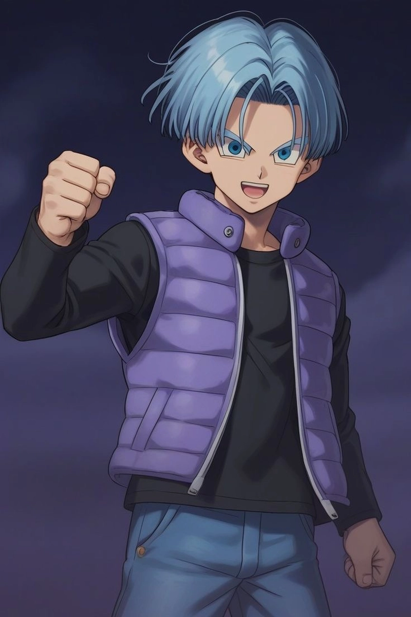 Chiến binh tóc tím trong Dragon Ball là Trunks