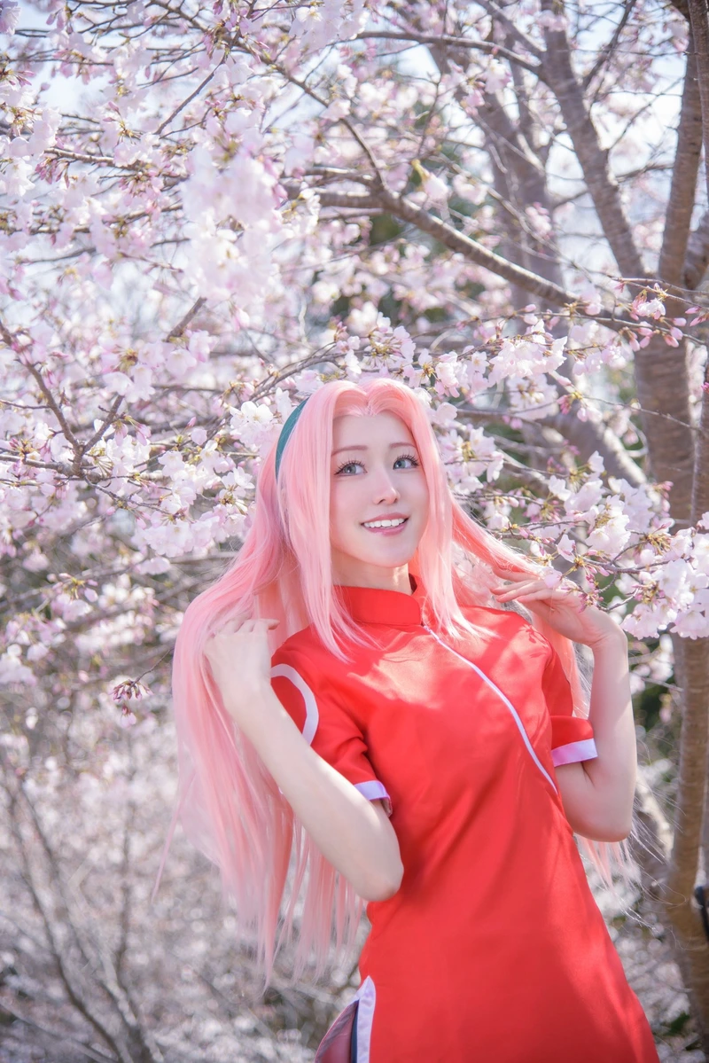 Cosplay Sakura Haruno tái hiện nhân vật sống động ấn tượng