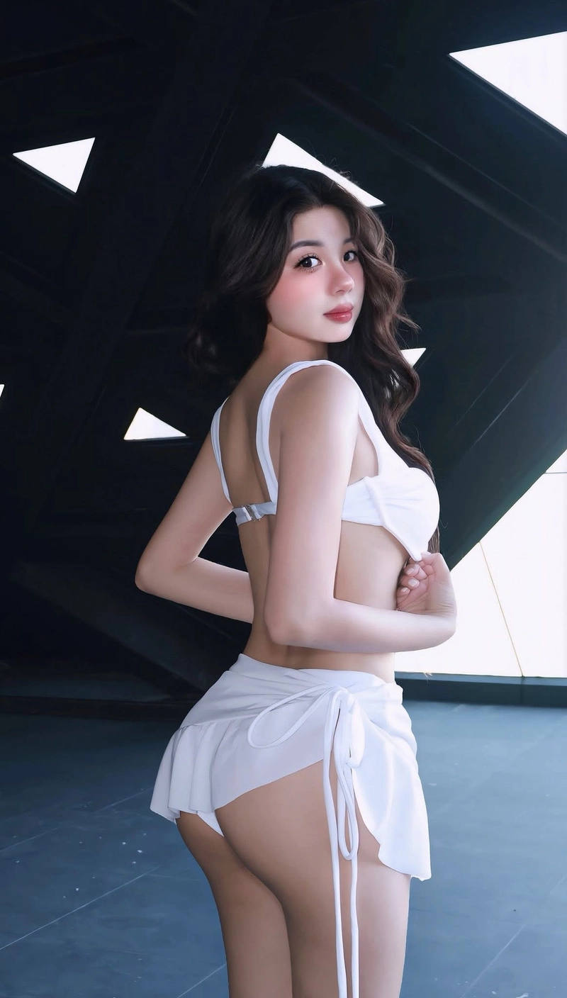Gái đẹp trà hạ ly bikini thần thái quyến rũ hiện đại