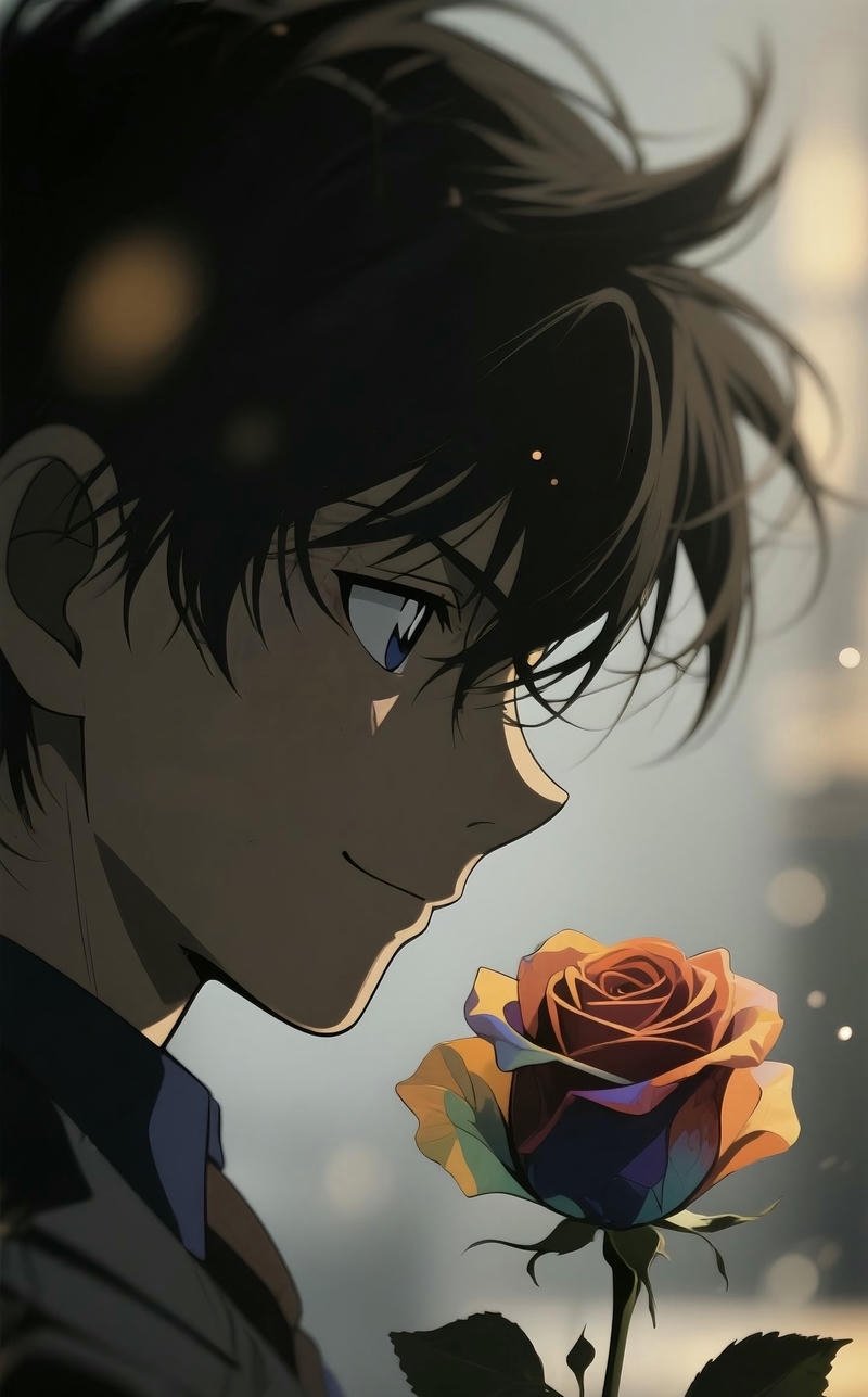 Góc chụp Kudo Shinichi anime tạo cảm giác cuốn hút