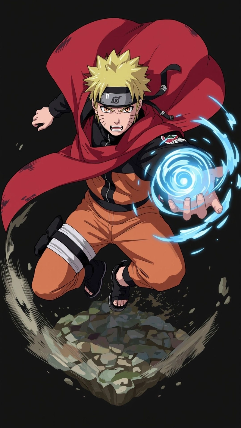 Góc nhìn Naruto ngầu cùng thần thái quyết đoán rõ nét