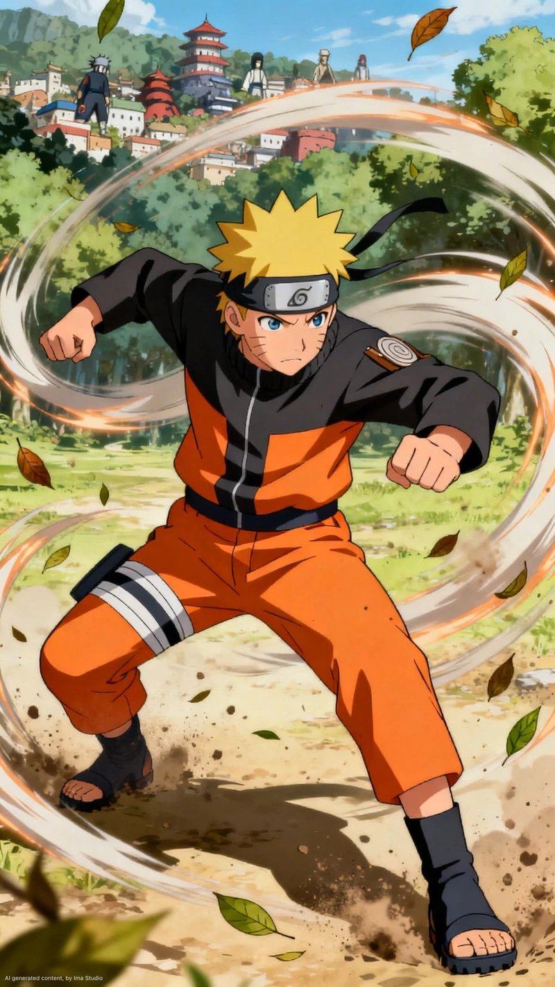 Góc nhìn Naruto ngầu với phong cách anime mạnh mẽ