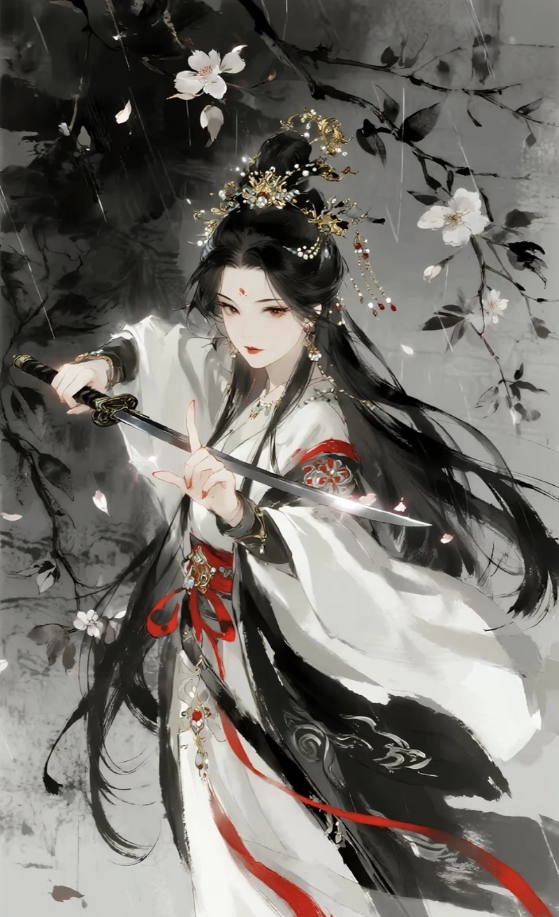 Góc nhìn nữ kiếm khách anime cùng ánh nhìn sắc sảo