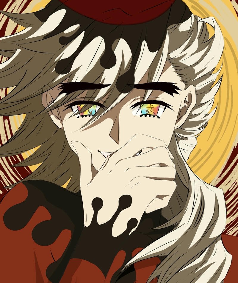 Gương mặt Douma anime thể hiện nét lạnh lùng riêng